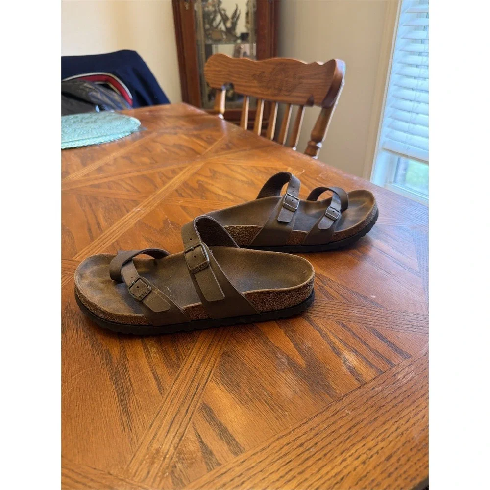 Birkenstock Mayari Birko-Flor Size 37 US 6.5 -7 Womens Shoes Brown Sandals